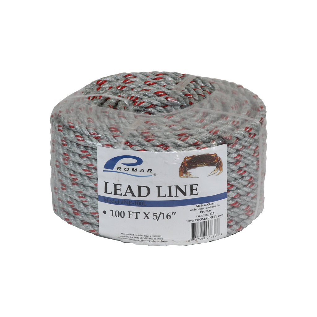 Promar 200 Ft Lead Core Rope 5/16 Diameter Spool 