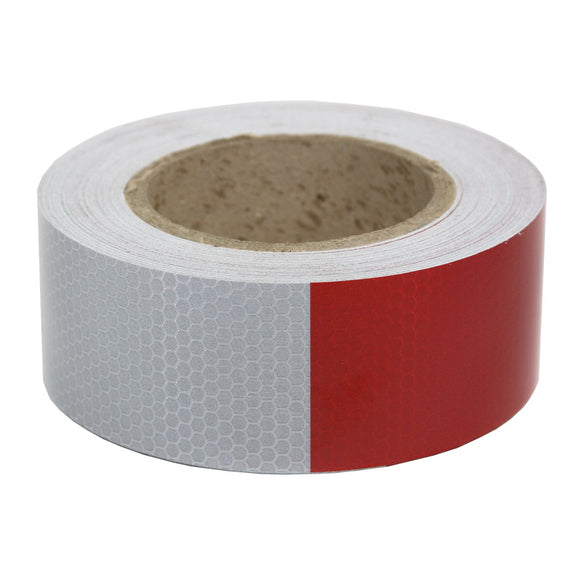 Promar Reflective Tape - Red/White 75 FT Bulk Roll - RT-075